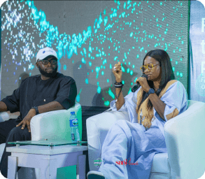 Expert speakers on panel discussing Africa business ecosystem